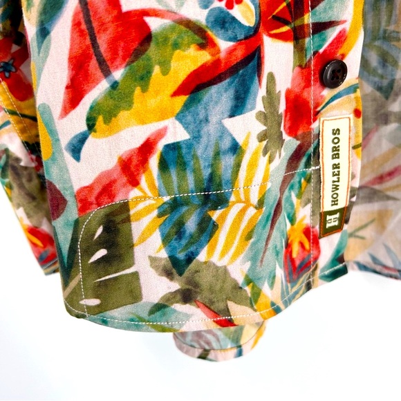 Howler Brothers Tropical Print Button Down Shirt Men’s Large - Picture 6 of 12